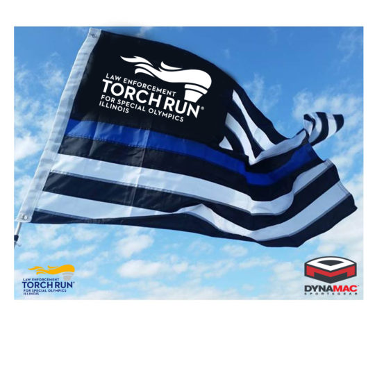 LETR Embroidered Thin Blue Line American Flag