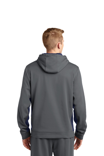 Sport-Tek Sport-Wick Fleece Colorblock Hooded Pullover - Image 2