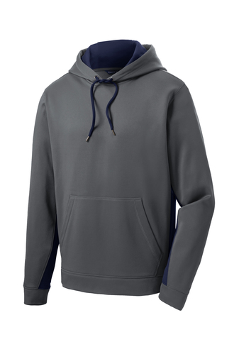 Sport-Tek Sport-Wick Fleece Colorblock Hooded Pullover - Image 3
