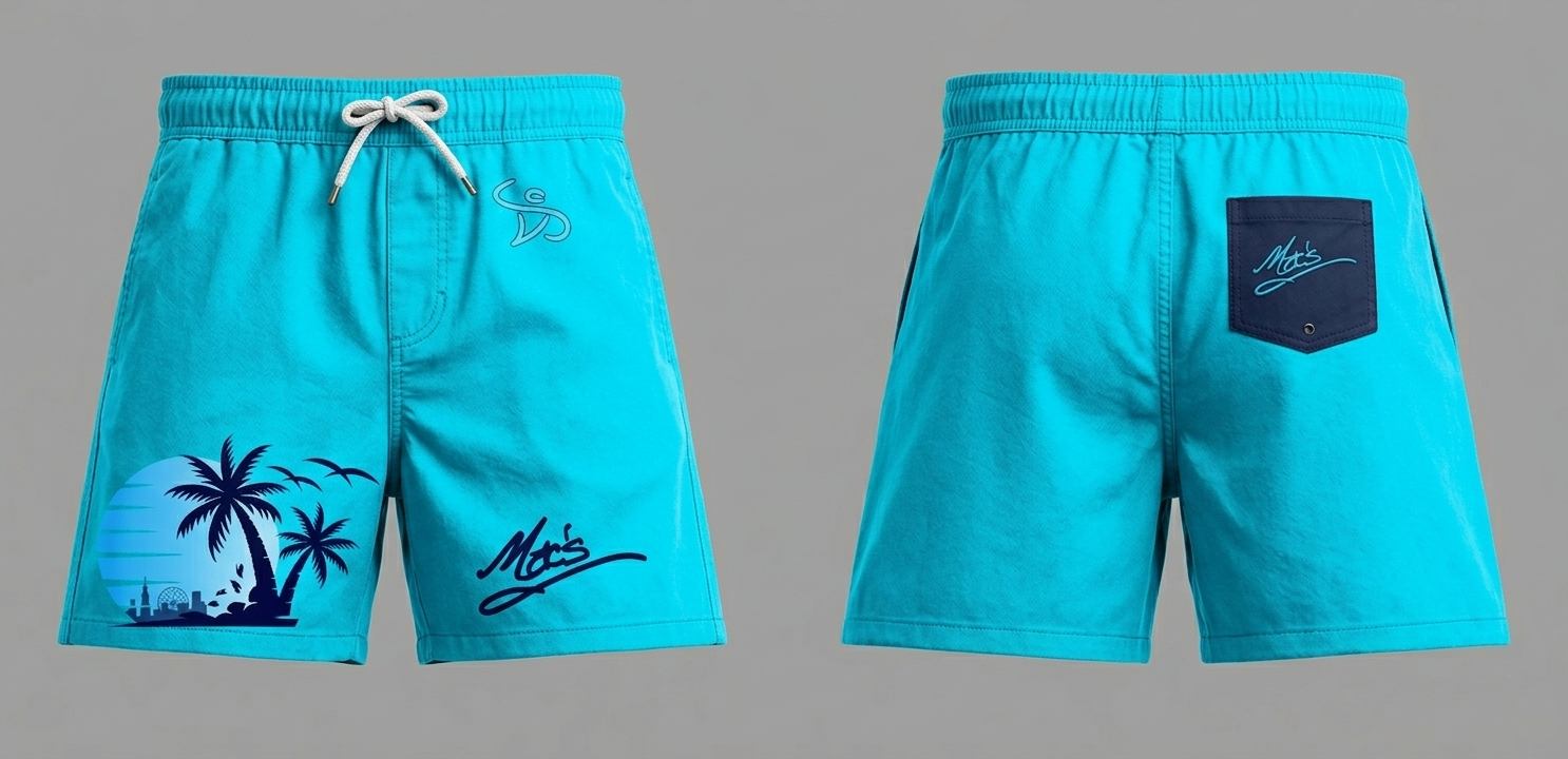 CSV - Mac's Brand Shorts Blue - Image 2