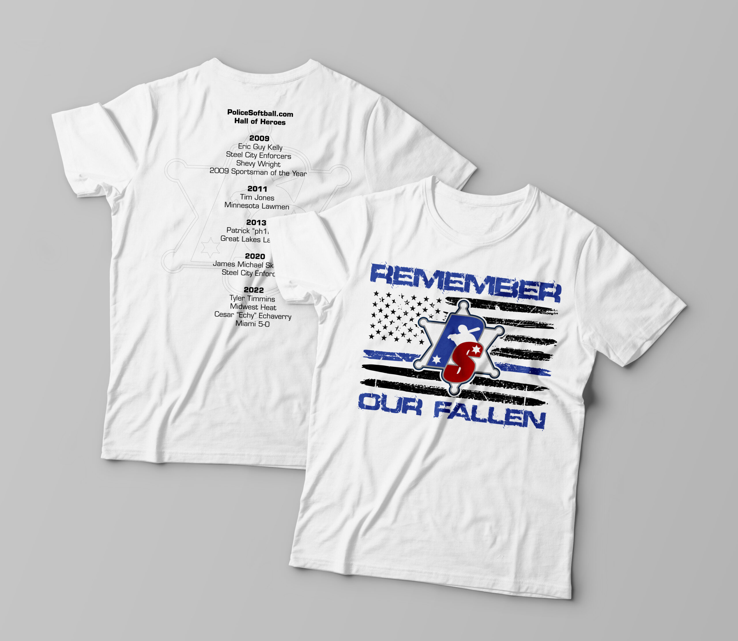 Police Softball - Remember Our Fallen Shirt