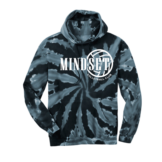 Port & Co™ Tie-Dye Pullover Hooded Sweatshirt - Black