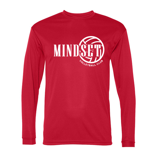 Unisex Performance Long Sleeve T-Shirt - Red