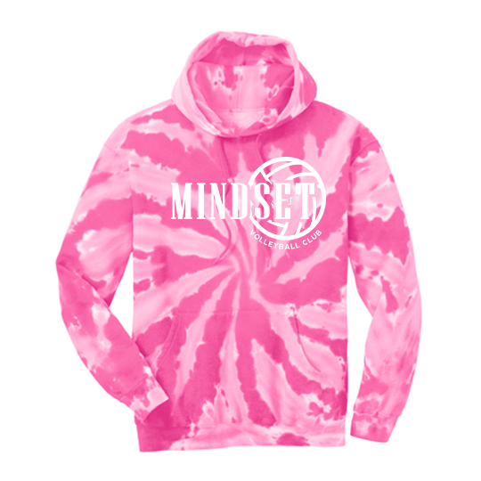 Port & Co™ Tie-Dye Pullover Hooded Sweatshirt Pink