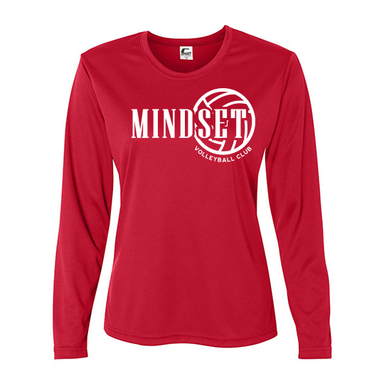 Women's Performance Long Sleeve T-Shirt - Red