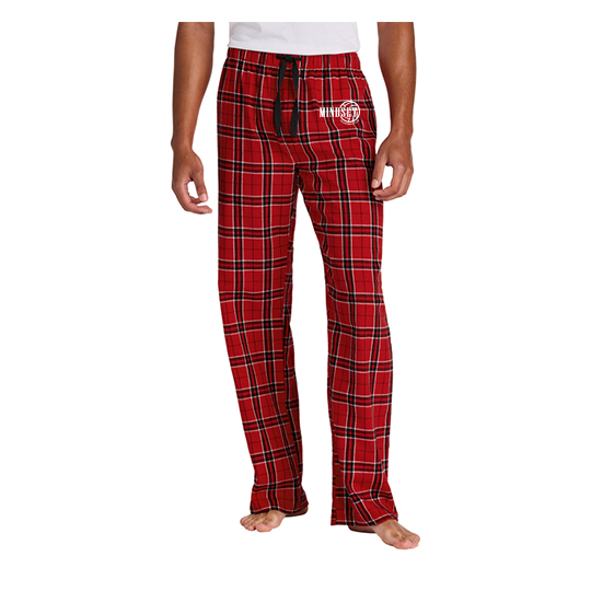 District Men's Flannel PJ Pant - Red