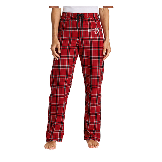 District Women's Flannel PJ Pant - Red