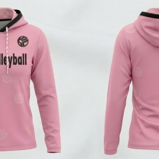 630 15-1 Custom Pink Hooded Sweatshirt