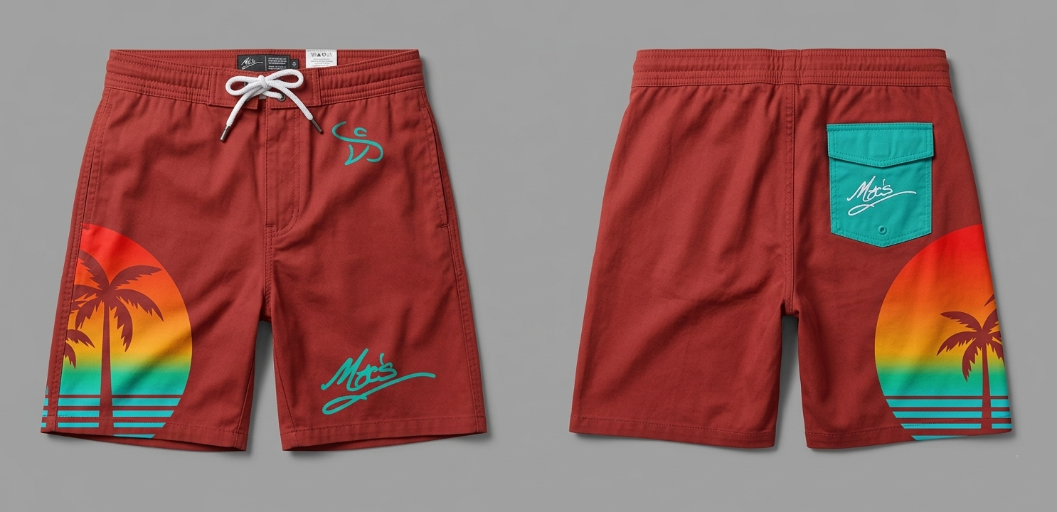 CSV - Mac's Brand Shorts Red - Image 2