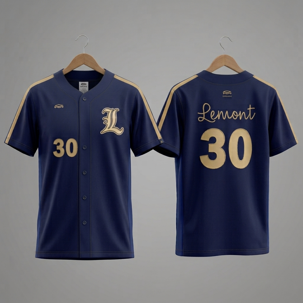 Lemont Boosters Full Dye Sublimated Baseball Jersey - Image 2